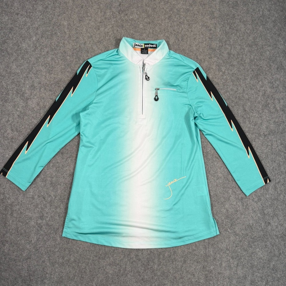 Jamie Sadock Blazing Ombre Jelly Bean 1/4 Zip Golf Top Women's Size Small